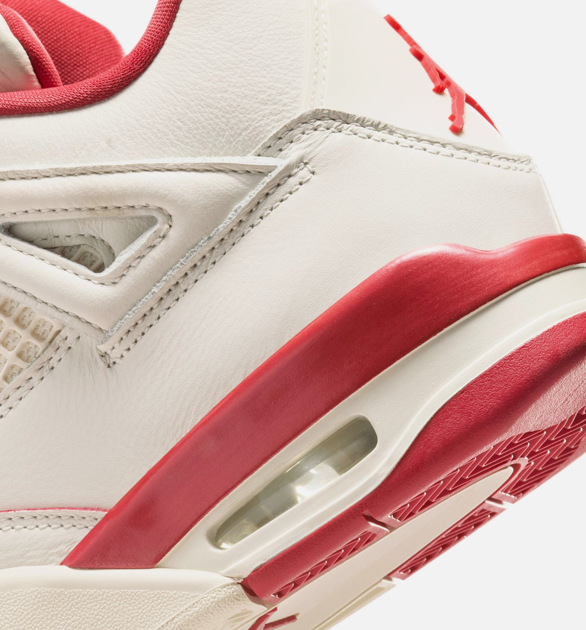 Air Jordan 4 Retro Valentine’s Day – Women's Lifestyle Sneaker (Pale Ivory / Sierra Red / Tough Red)