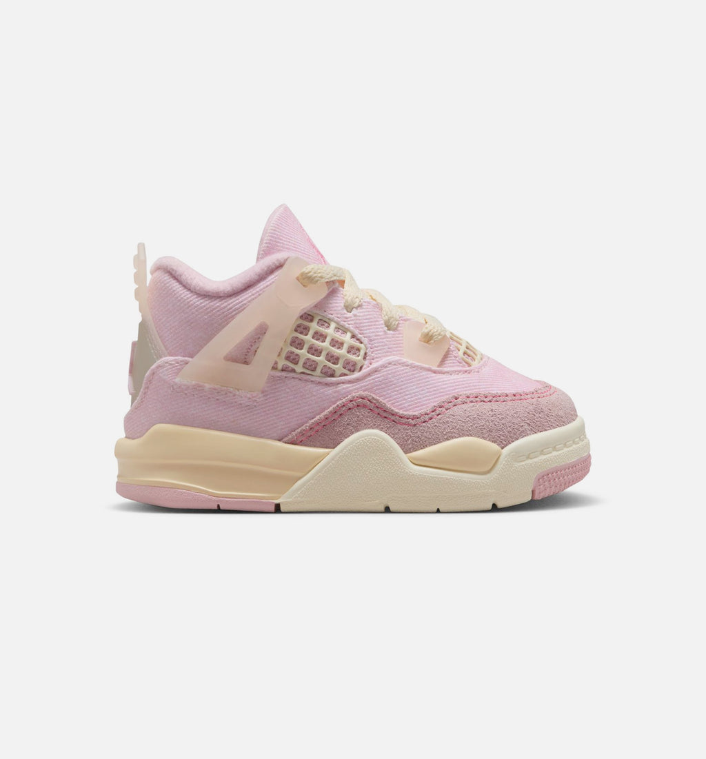 Air Jordan 4 Retro Pink Pearl & Iced Carmine – Infant & Toddler Lifestyle Sneaker (Iced Carmine / Coconut Milk / Anthracite / Muslin / Pinksicle)