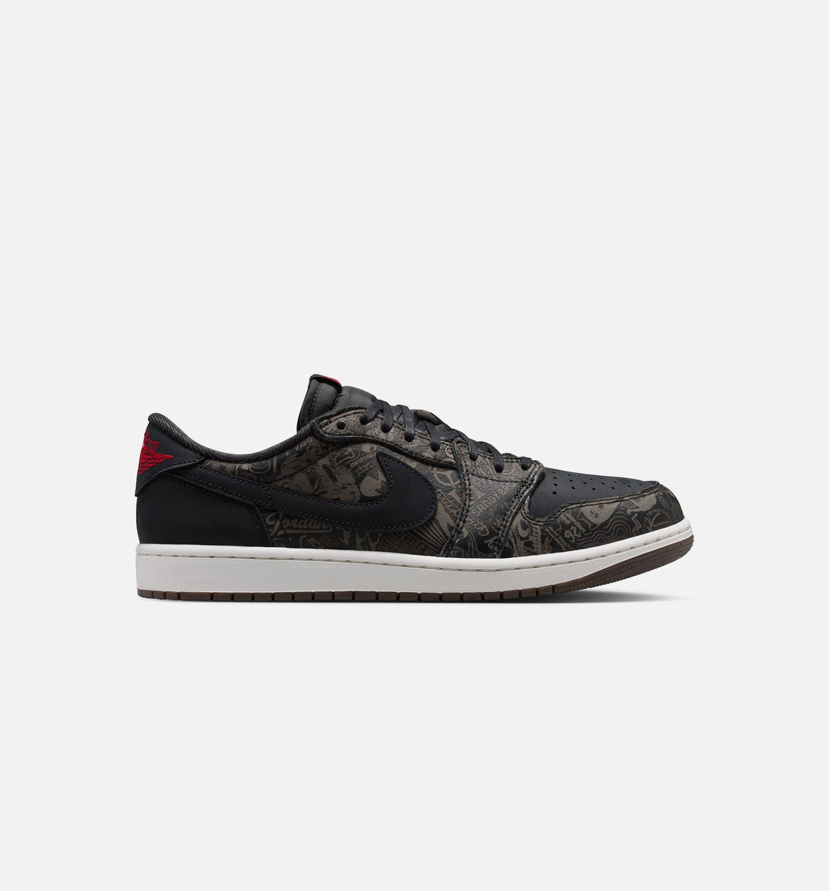 Air Jordan 1 Retro Low OG Laser – Men's Lifestyle Sneaker (Black / Varsity Red)