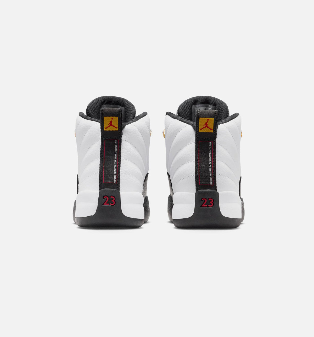 Air Jordan 12 Retro Taxi – Preschool Lifestyle Sneaker (White / Black / Taxi)