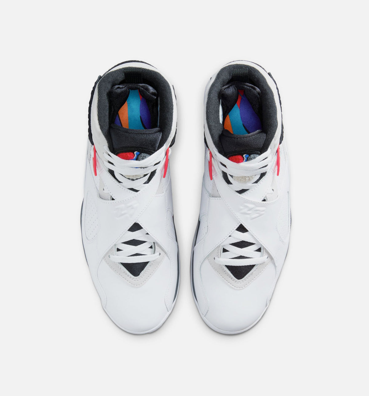 Air Jordan 8 Retro White and True Red – Men's Lifestyle Sneaker (White / Black / True Red)
