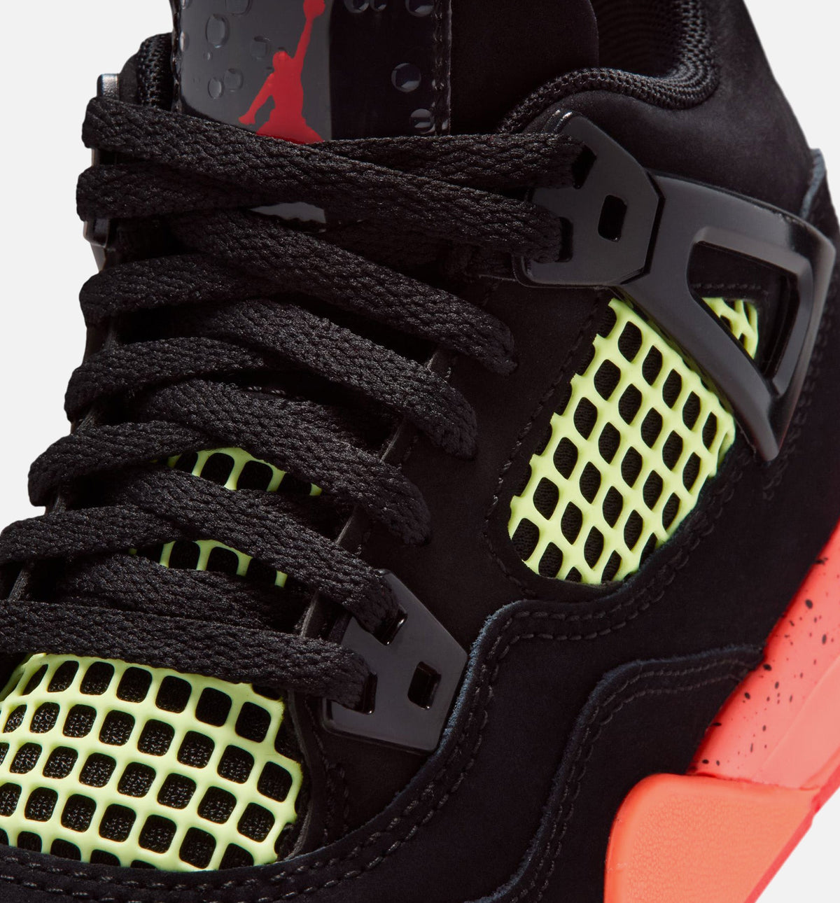 Air Jordan 4 Retro Black Infrared 23 – Preschool Lifestyle Sneaker (Black / Infrared 23 / Bright Mango)