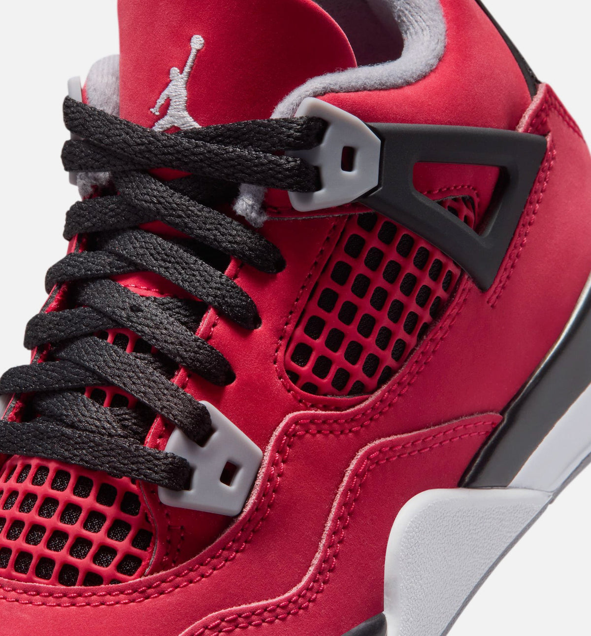 Air Jordan 4 Retro Toro Bravo – Preschool Lifestyle Sneaker (Fire Red / White / Black / Cement Grey)