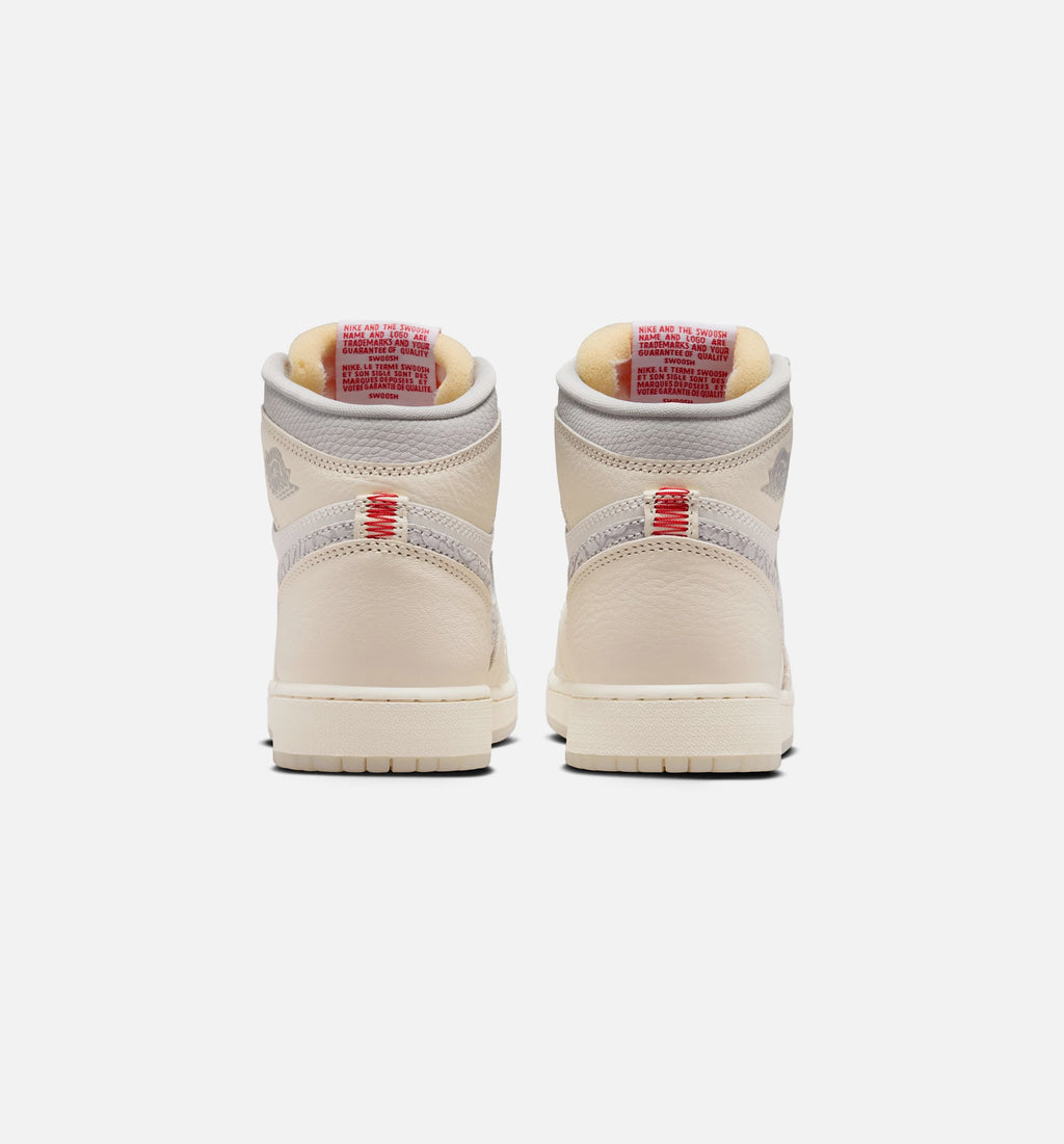 Air Jordan 1 Retro High OG – Grade School Lifestyle Sneaker (Sail / University Red / Pale Ivory)