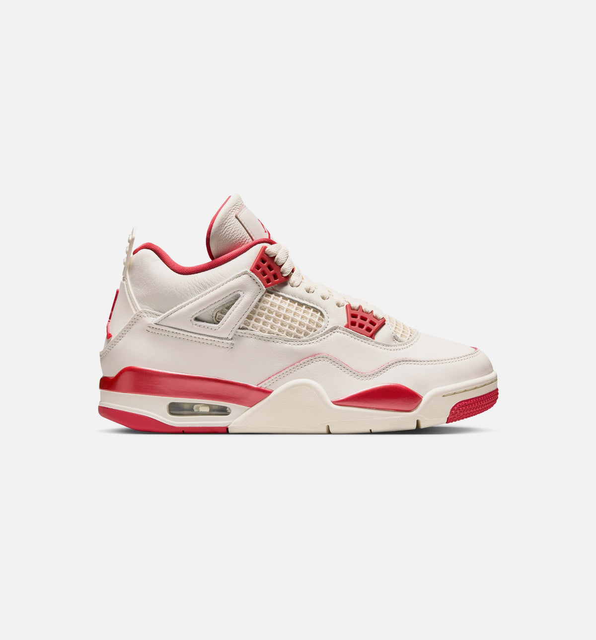 Air Jordan 4 Retro Valentine’s Day – Women's Lifestyle Sneaker (Pale Ivory / Sierra Red / Tough Red)