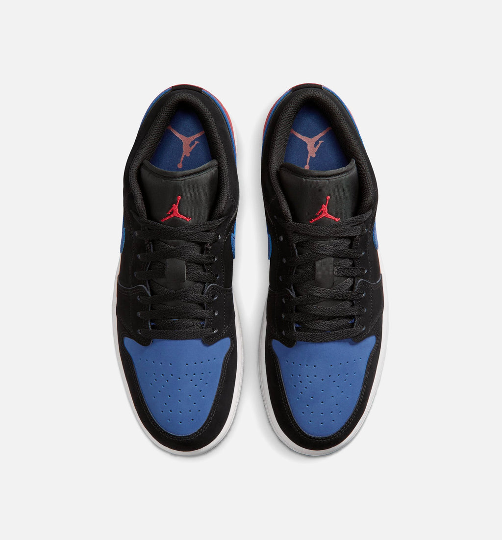 Air Jordan 1 Low – Men's Lifestyle Sneaker (Black / True Blue / Varsity Red)