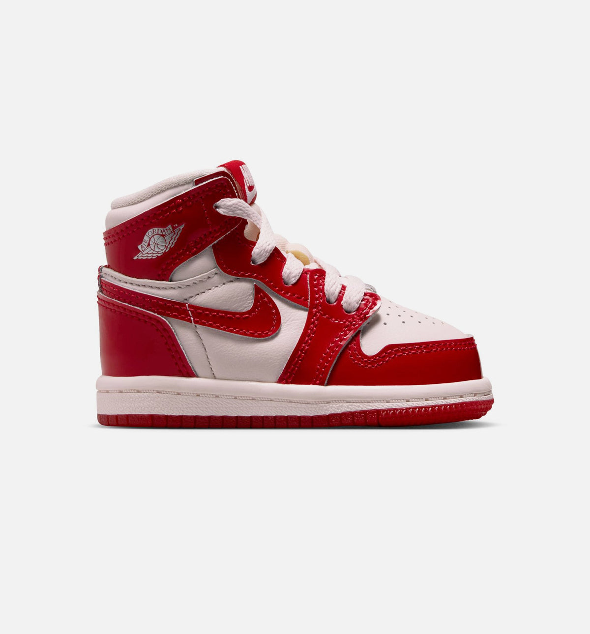 Air Jordan 1 Retro High OG Nails & Grails – Infant & Toddler Lifestyle Sneaker (University Red / Metallic Silver)