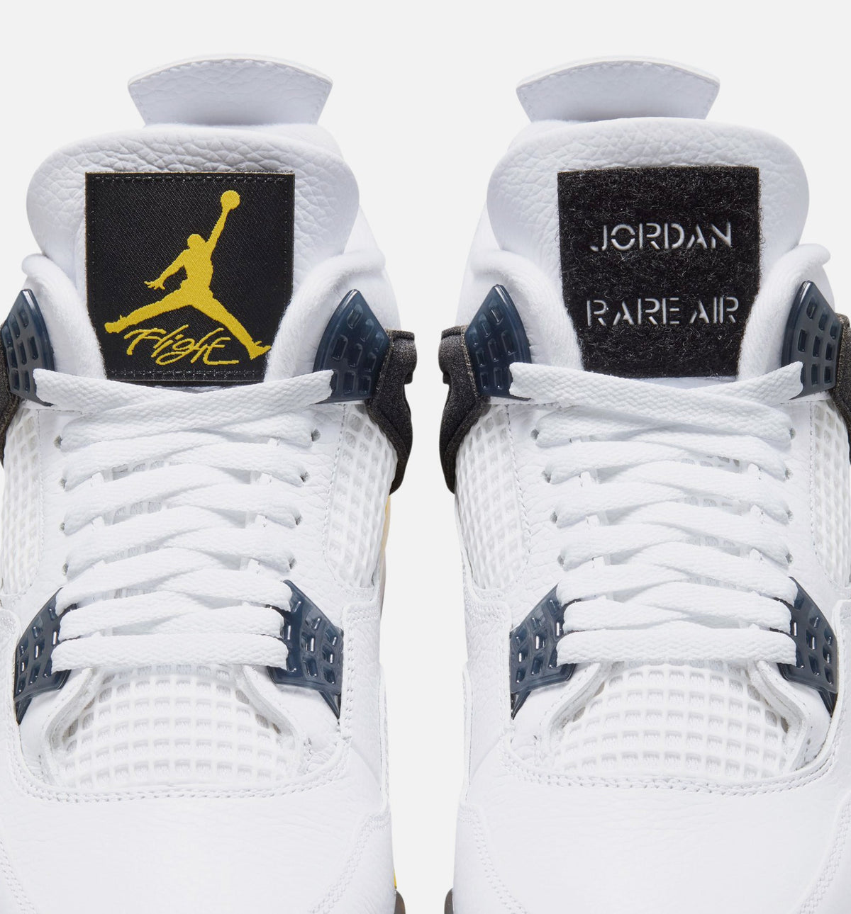 Air Jordan 4 Retro Rare Air Tour Yellow – Men's Lifestyle Sneaker (White / Dark Blue Grey / Black / Tour Yellow)