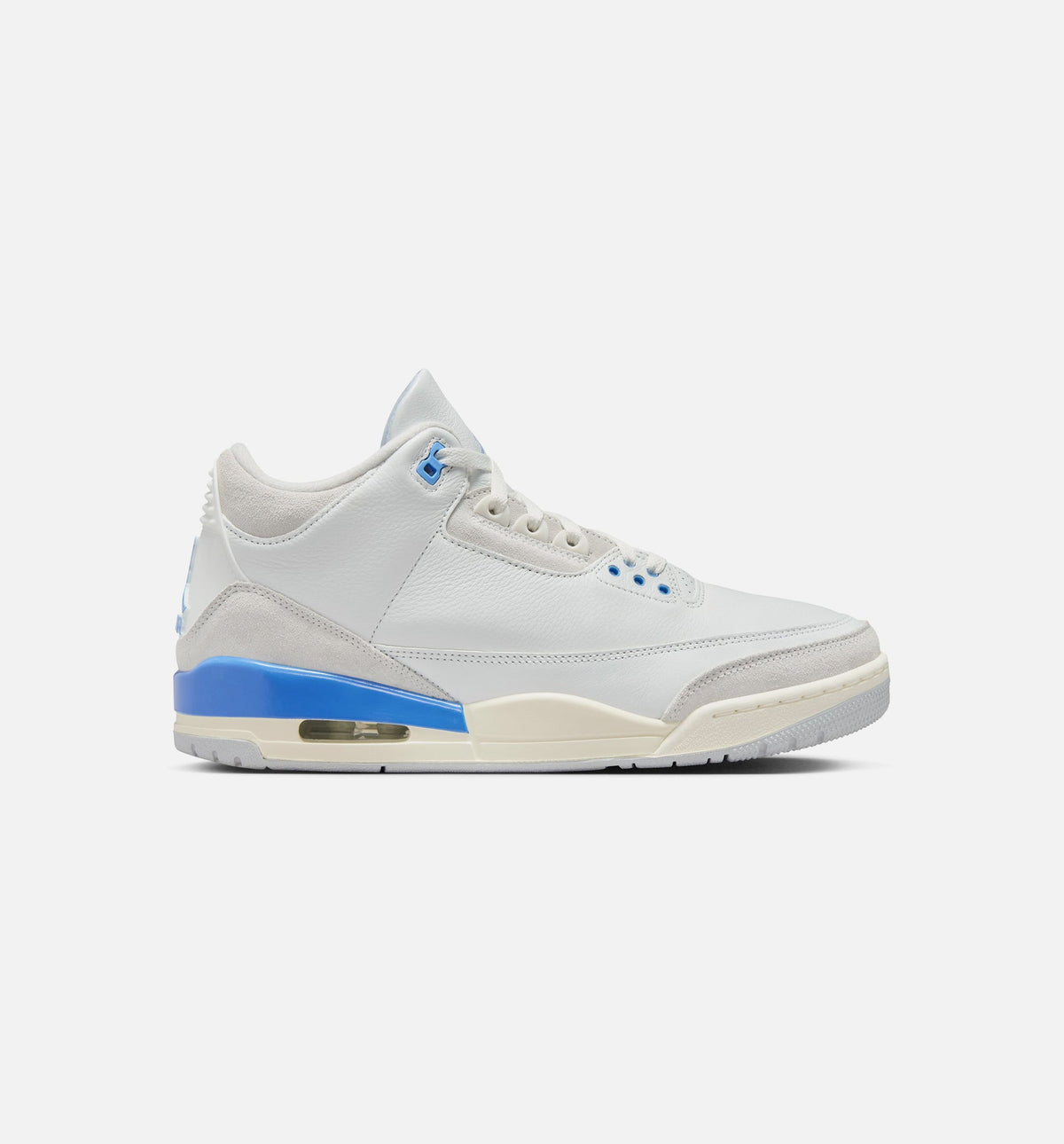 Air Jordan 3 Retro Lucky Shorts – Men's Lifestyle Sneaker (Summit White / Hydrogen Blue / Legend Blue)