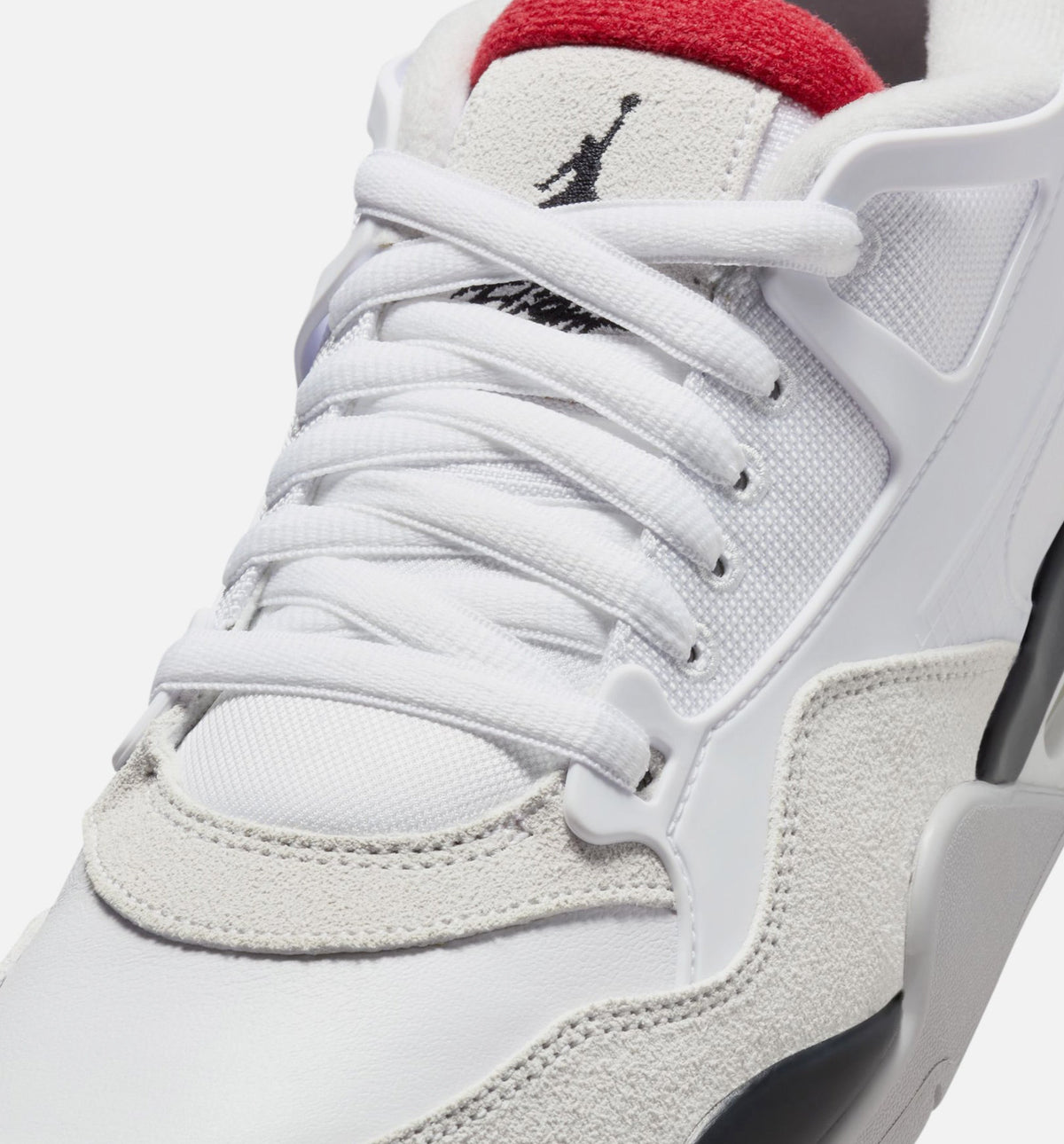 Air Jordan 4 RM – Men's Lifestyle Sneaker (White / Black / Neutral Grey / Varsity Red)