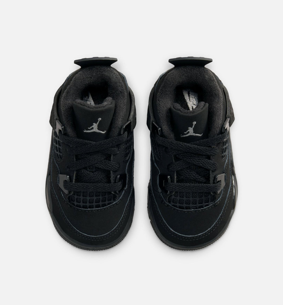 Air Jordan 4 Retro Black Cat – Infant & Toddler Lifestyle Sneaker (Black / Light Graphite)