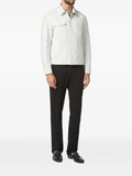 Billionaire snakeskin-effect button-up jacket