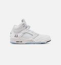Air Jordan 5 Retro OG White Metallic – Men's Lifestyle Sneaker (White / Metallic Silver / Black)