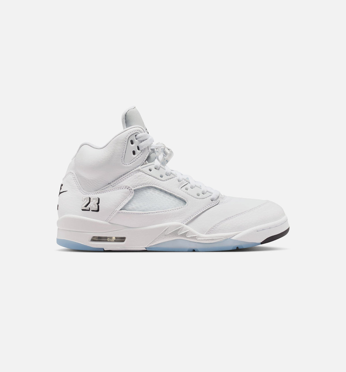 Air Jordan 5 Retro OG White Metallic – Men's Lifestyle Sneaker (White / Metallic Silver / Black)