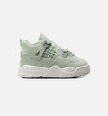 Air Jordan 4 Retro Abundance – Infant & Toddler Lifestyle Sneaker (Seafoam / Sail / Metallic Silver)