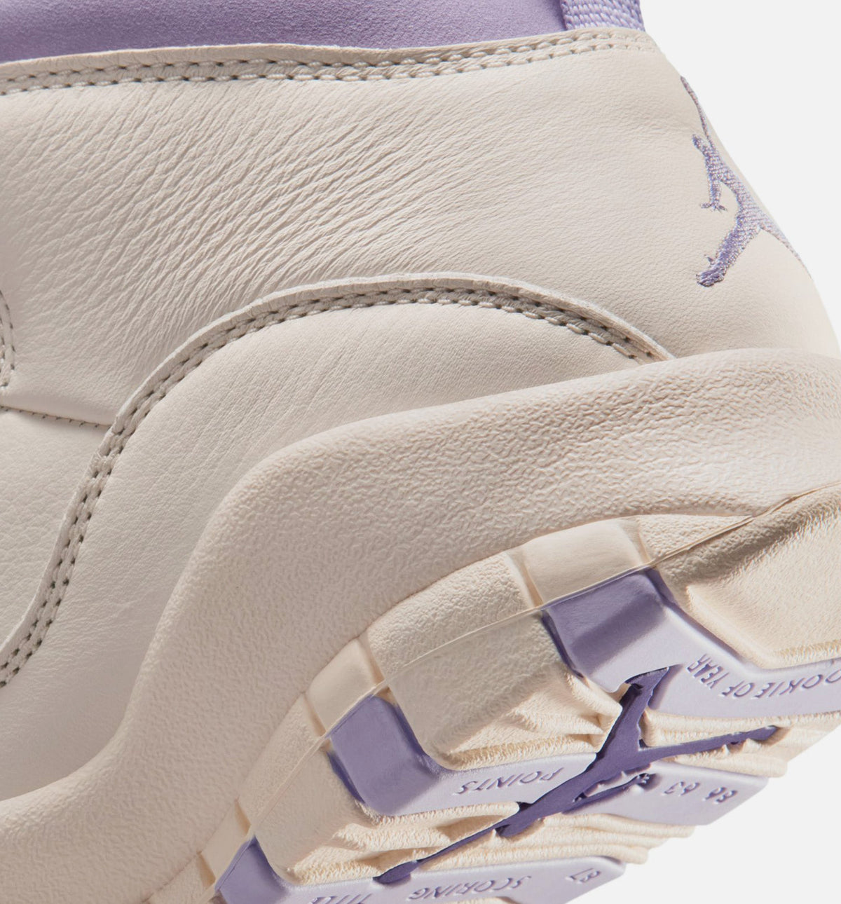Air Jordan 10 Retro Hydrangeas – Women's Lifestyle Sneaker (Chalk / Hydrangeas / Wild Grape)