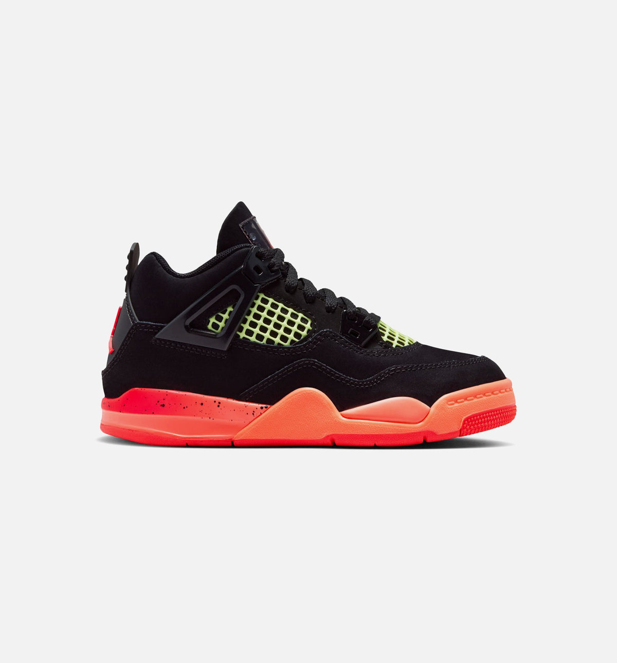 Air Jordan 4 Retro Black Infrared 23 – Preschool Lifestyle Sneaker (Black / Infrared 23 / Bright Mango)