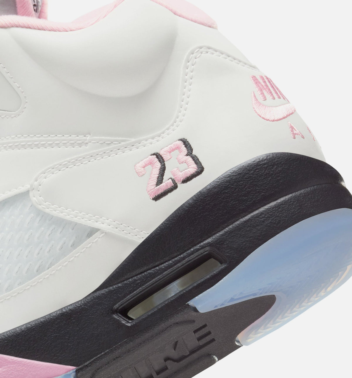 Air Jordan 5 Retro Medium Soft Pink – Men's Lifestyle Sneaker (White / Soft Pink / Black)
