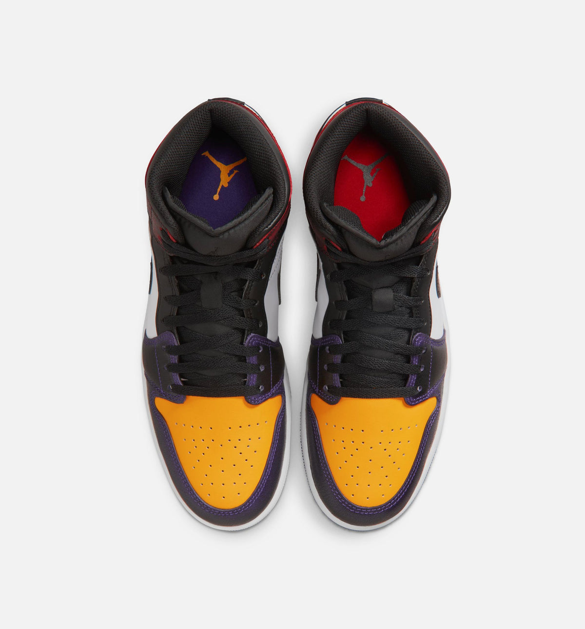 Air Jordan 1 Mid SE – Men's Lifestyle Sneaker (True Red / White / Court Purple / Black)