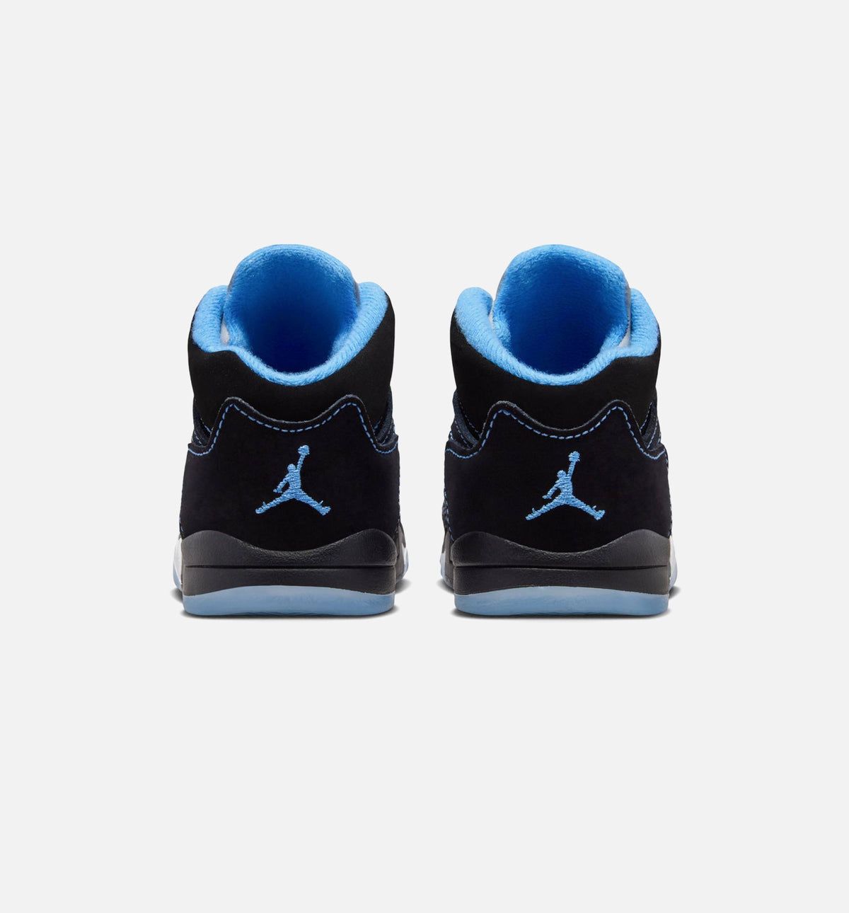 Air Jordan 5 Retro Black Carolina – Infant & Toddler Lifestyle Sneaker (Black / University Blue / White)