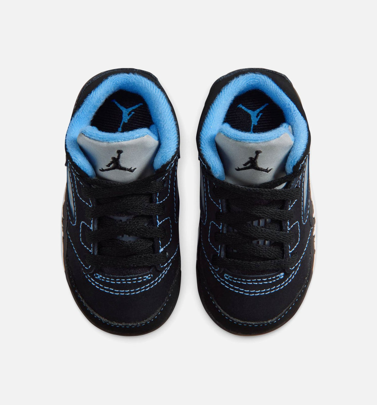 Air Jordan 5 Retro Black Carolina – Infant & Toddler Lifestyle Sneaker (Black / University Blue / White)