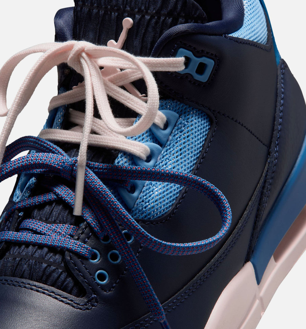 Air Jordan 3 Retro Sport Renaissance – Women's Lifestyle Sneaker (Obsidian / Chalk / Track Red)