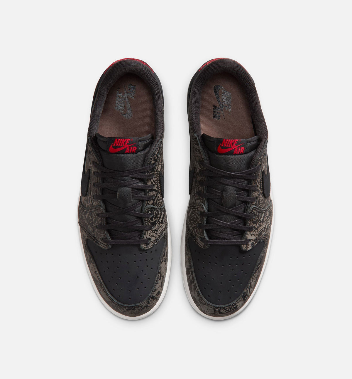 Air Jordan 1 Retro Low OG Laser – Men's Lifestyle Sneaker (Black / Varsity Red)