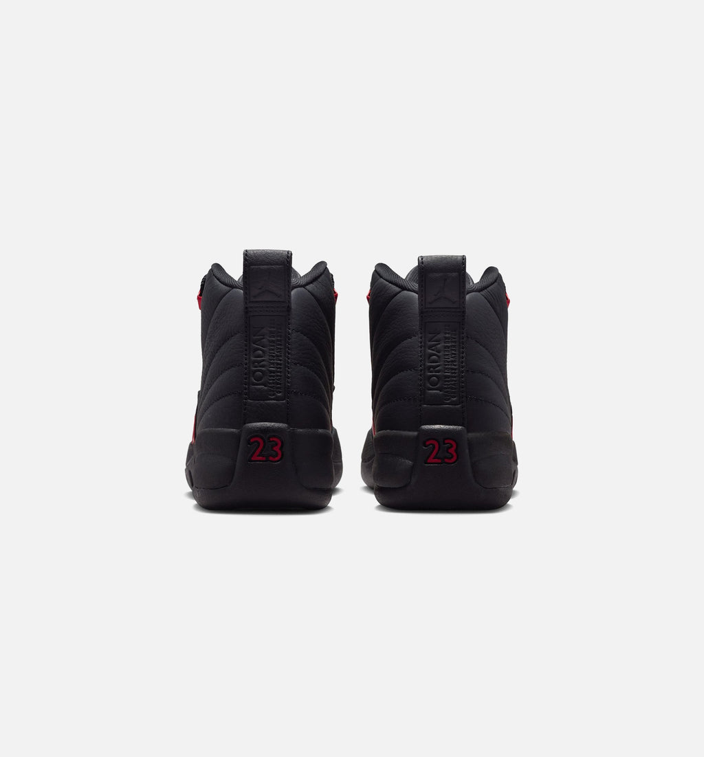 Air Jordan 12 Retro Bloodline – Grade School Lifestyle Sneaker (Black / Varsity Red)