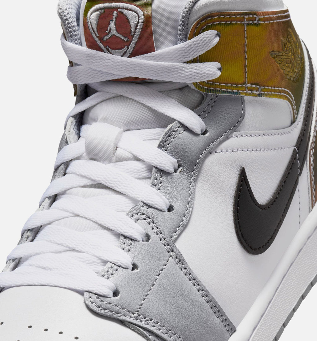 Air Jordan 1 Mid SE – Men's Lifestyle Sneaker (Black / White / Wolf Grey)