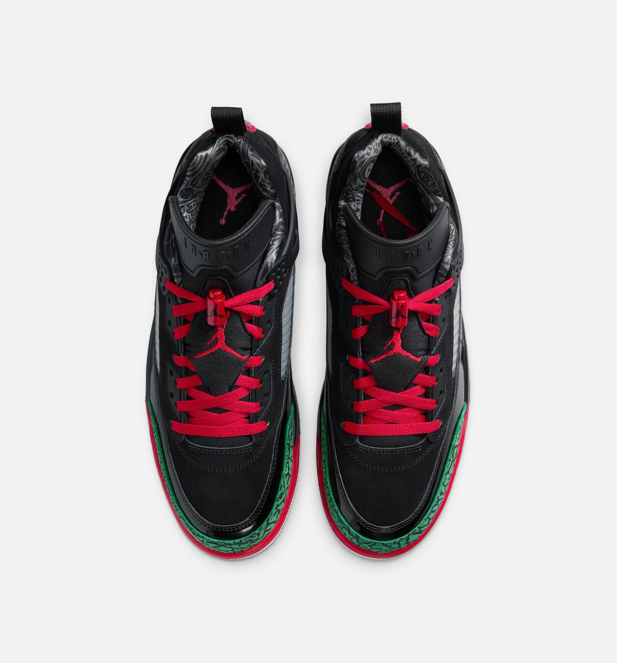 Spizike Low – Men's Lifestyle Sneaker (Black / Classic Green / White / Varsity Red)