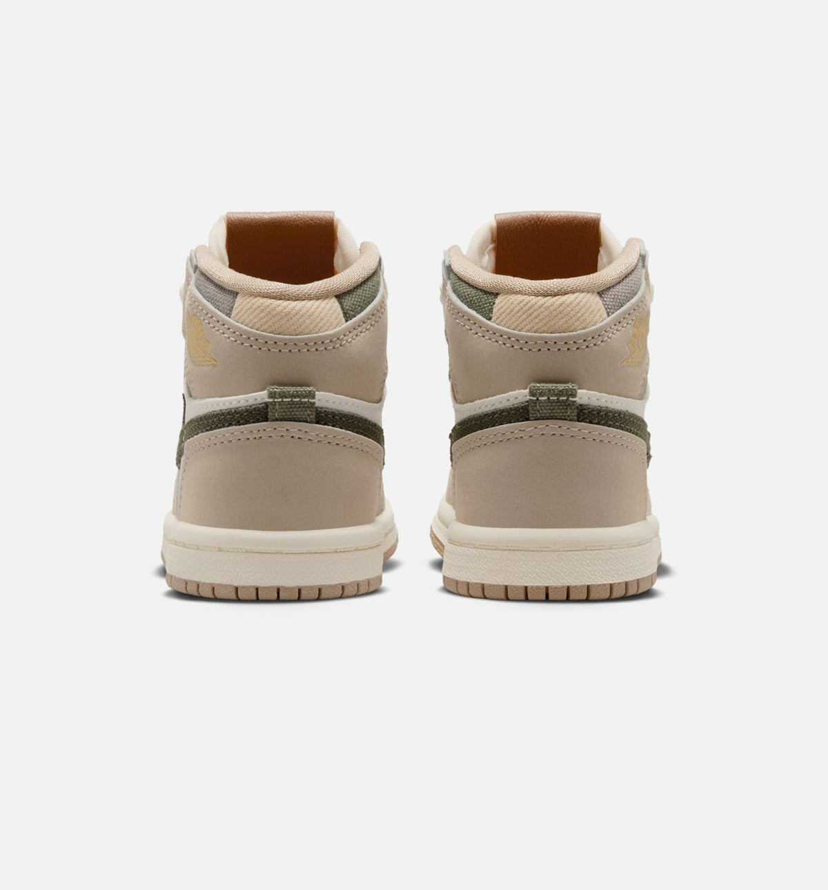 Air Jordan 1 Retro High OG – Infant & Toddler Lifestyle Sneaker (Khaki / Sail / Coconut Milk)