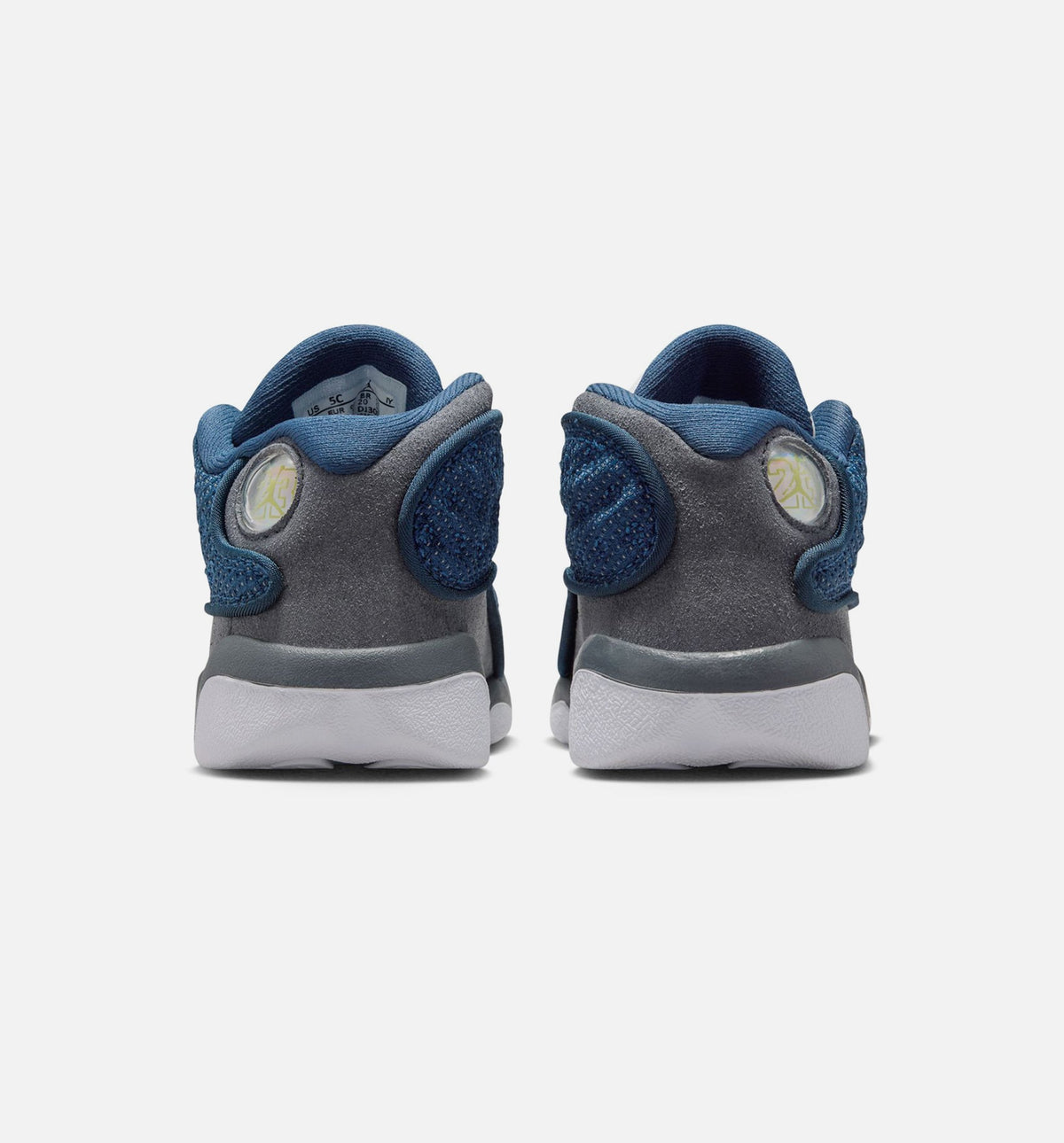 Air Jordan 13 Retro Navy and Flint Grey – Infant & Toddler Lifestyle Sneaker (Navy / University Blue / Flint Grey / White)