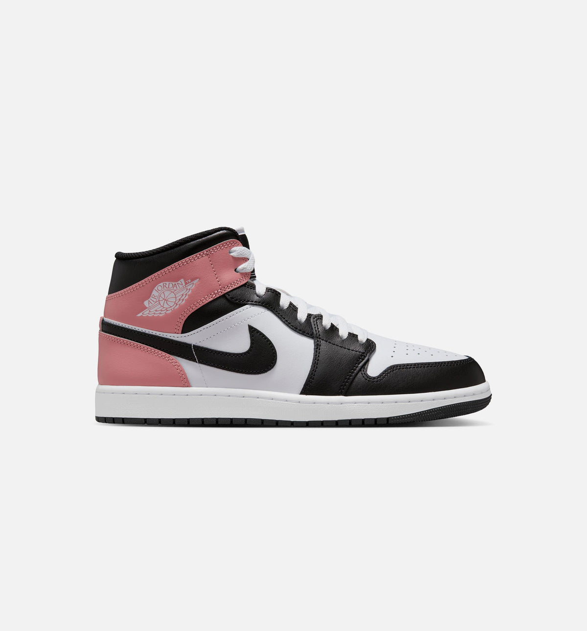Air Jordan 1 Mid – Men's Lifestyle Sneaker (White / Rust Pink / Black)