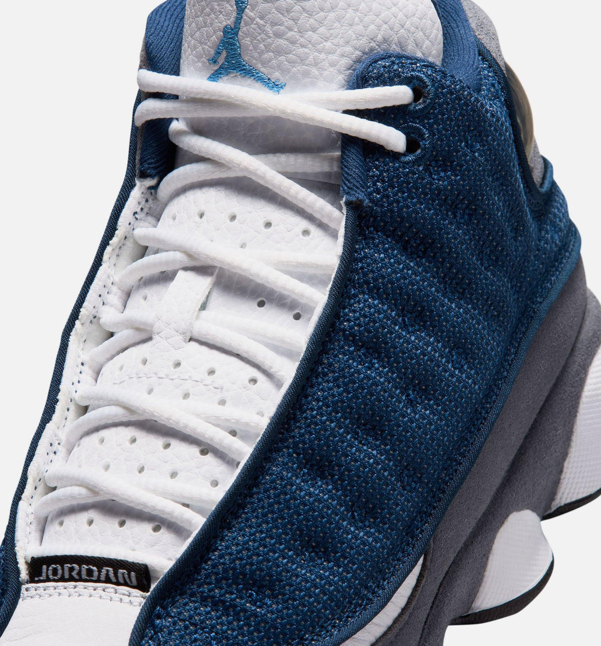 Air Jordan 13 Retro Navy and Flint Grey – Grade School Lifestyle Sneaker (Navy / University Blue / Flint Grey / White)