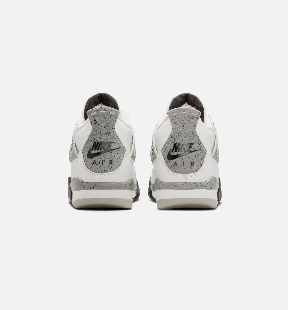 Air Jordan 4 Retro White Cement – Grade School Lifestyle Sneaker (Summit White / Fire Red / Cement Grey / Black)