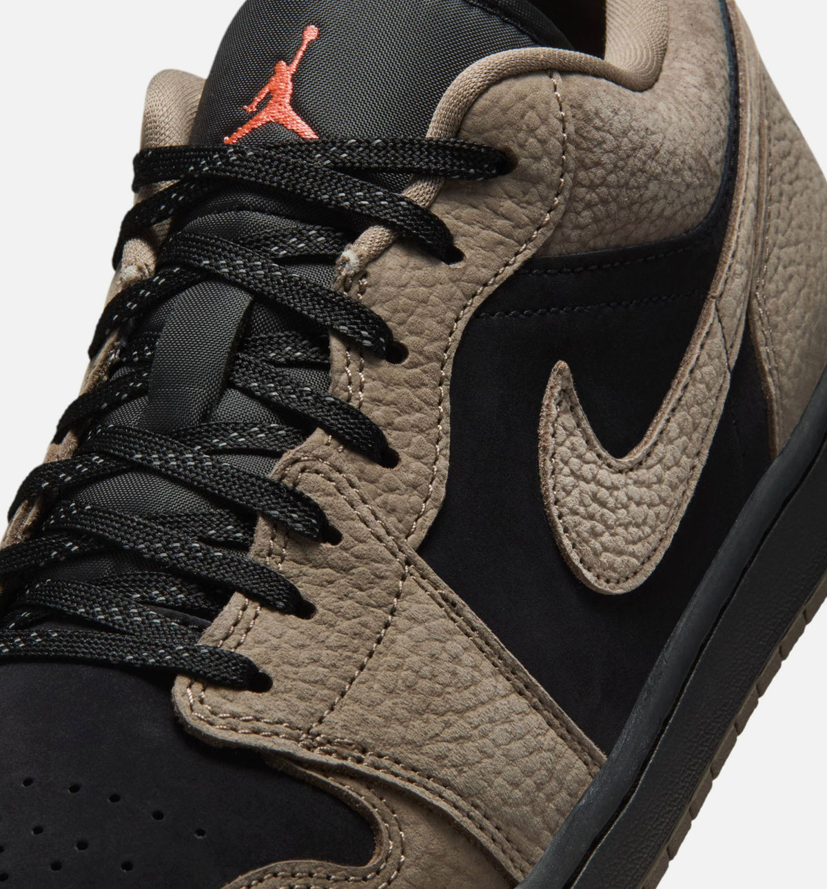 Air Jordan 1 Low SE – Men's Lifestyle Sneaker (Black / Olive Grey / Light Wild Mango)