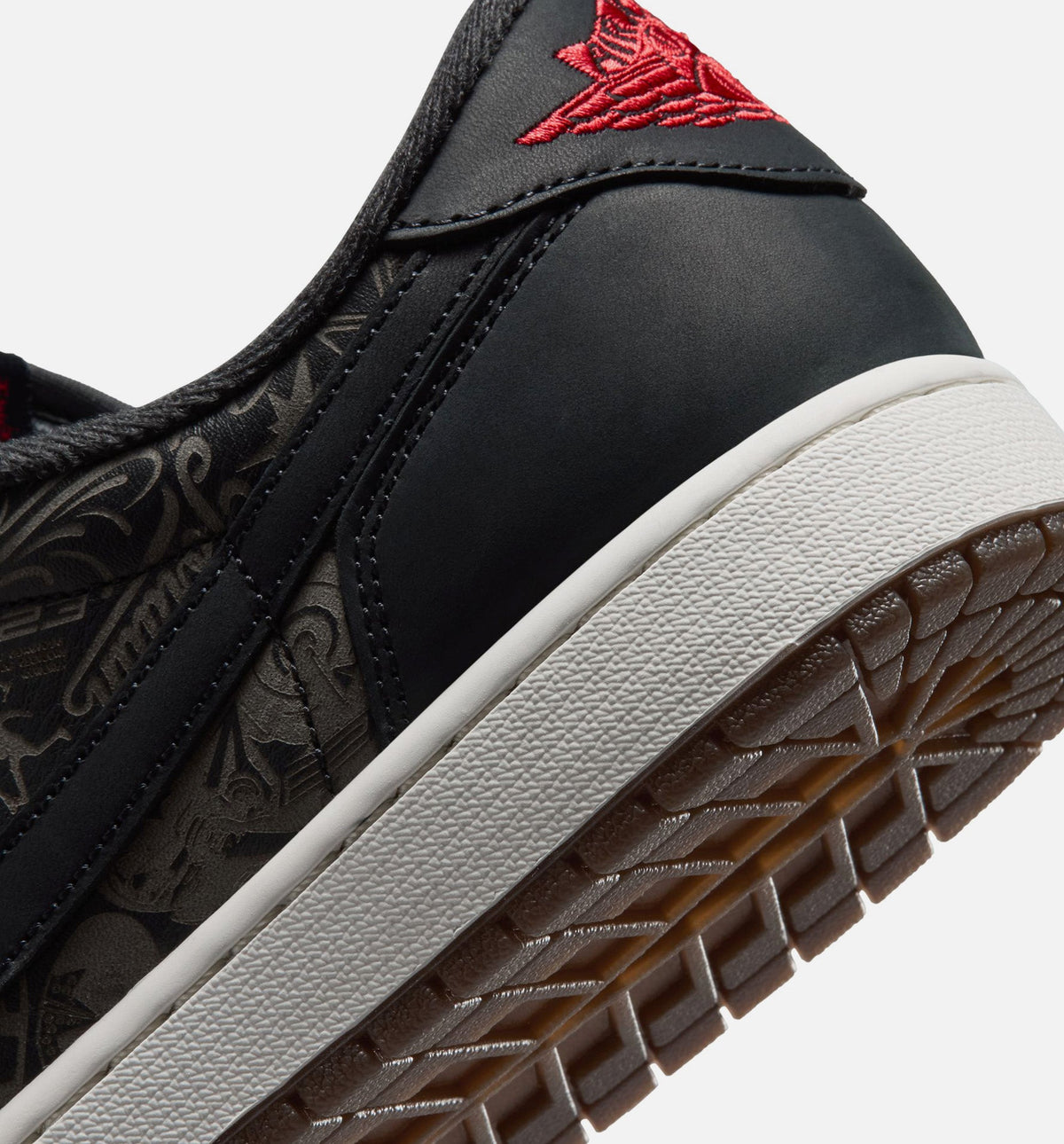 Air Jordan 1 Retro Low OG Laser – Men's Lifestyle Sneaker (Black / Varsity Red)