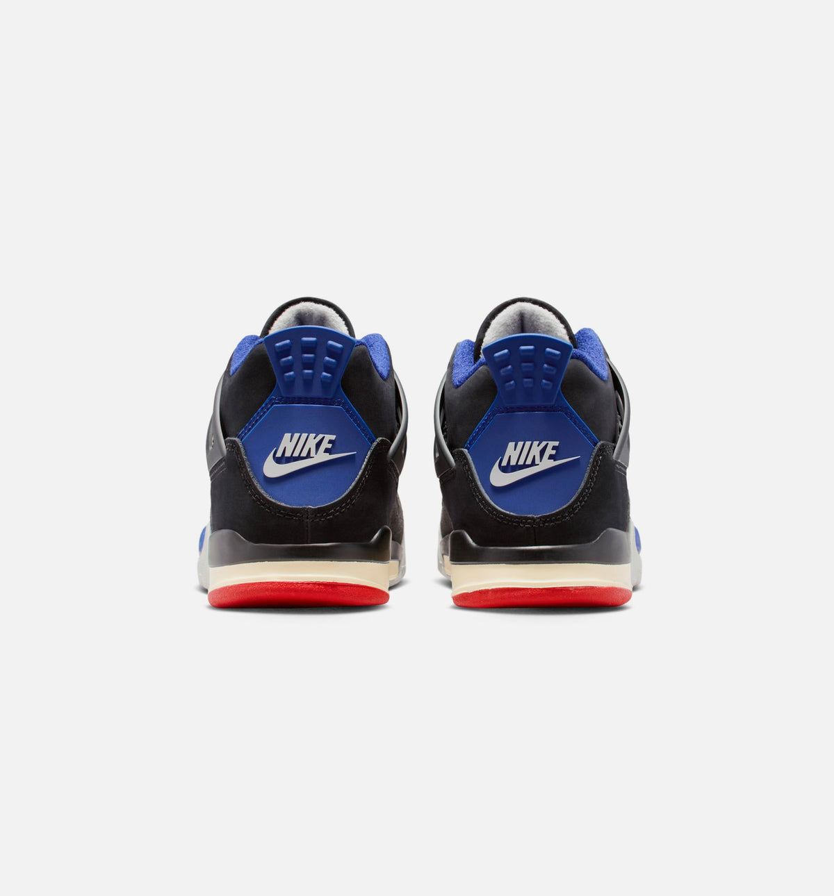 Air Jordan 4 Retro Rare Air – Preschool Lifestyle Sneaker (Black / Fire Red / Deep Royal Blue)