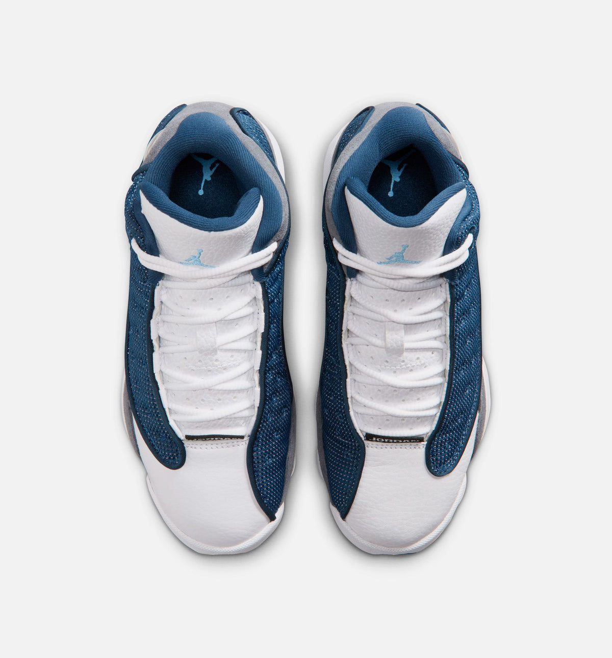 Air Jordan 13 Retro Navy and Flint Grey – Grade School Lifestyle Sneaker (Navy / University Blue / Flint Grey / White)