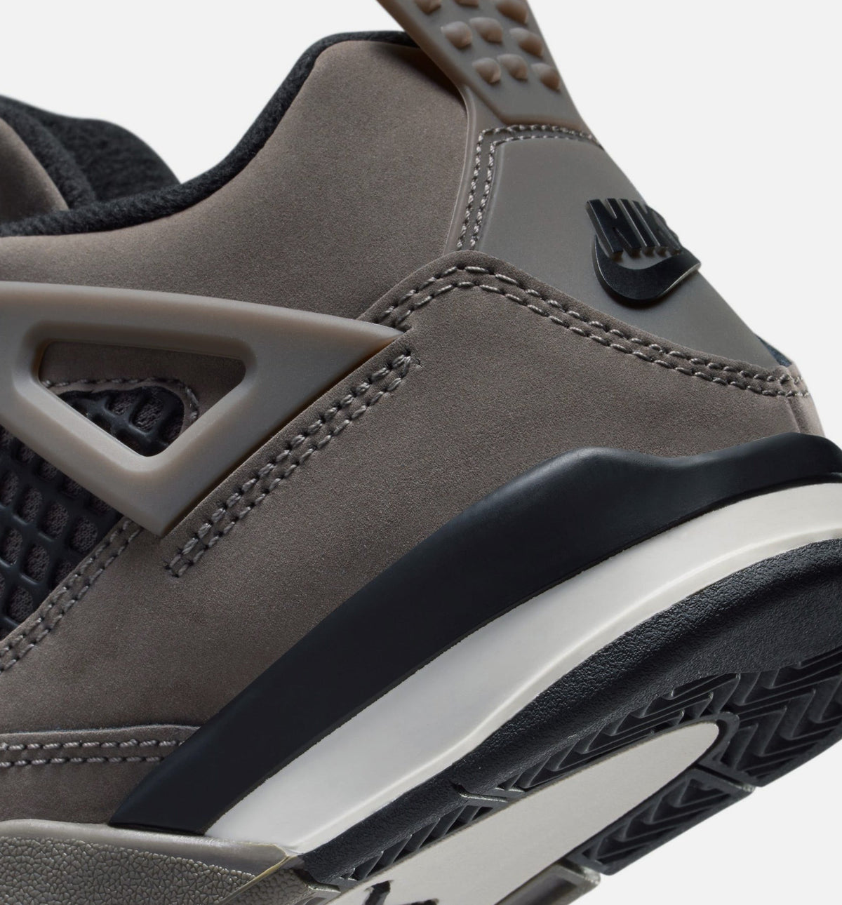 Air Jordan 4 Retro Cave Stone & Black – Preschool Lifestyle Sneaker (Cave Stone / Black / Moon Particle)