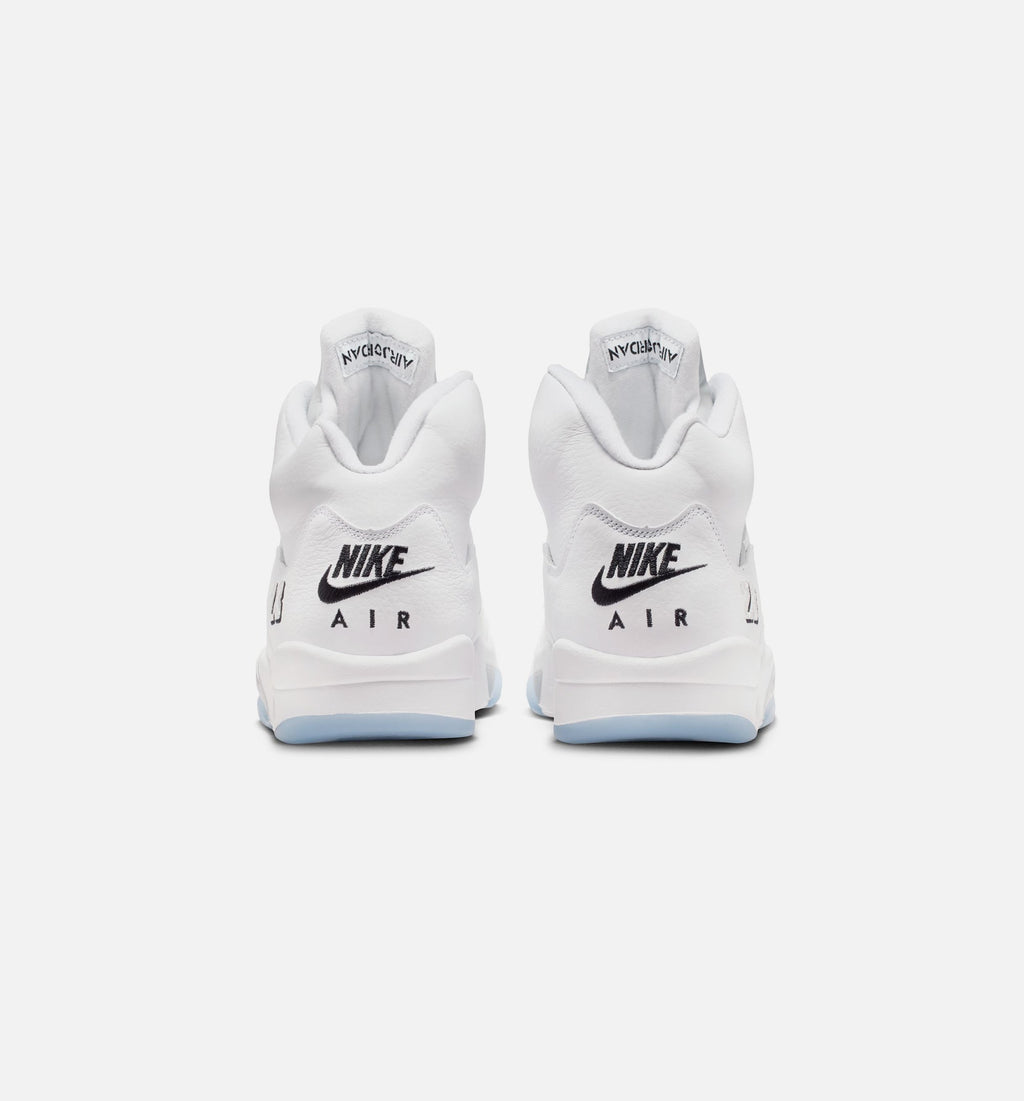 Air Jordan 5 Retro OG White Metallic – Men's Lifestyle Sneaker (White / Metallic Silver / Black)