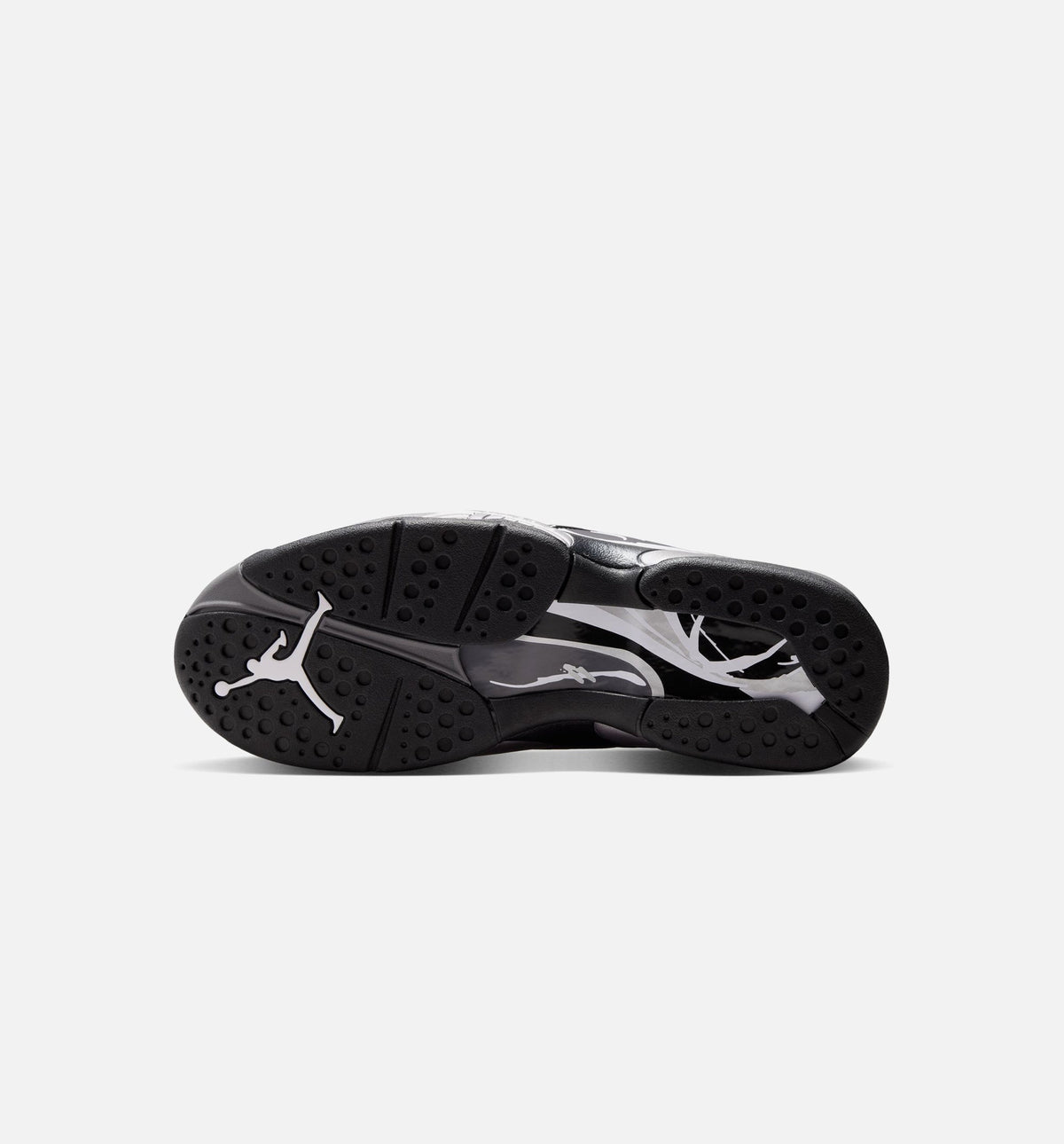 Air Jordan 8 Retro Chrome Black and Light Graphite – Men's Lifestyle Sneaker (Black / White / Light Graphite)