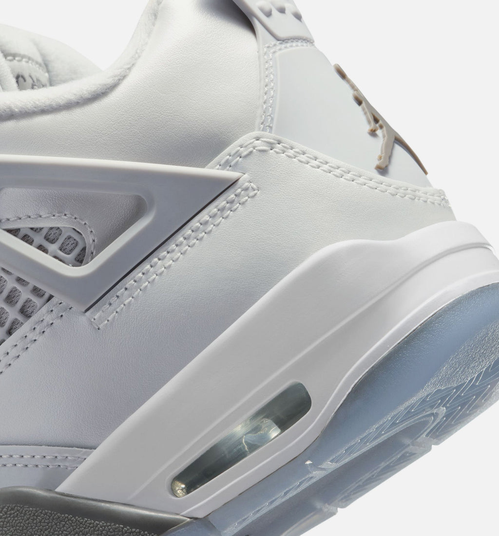 Air Jordan 4 Retro Blue Chill – Grade School Lifestyle Sneaker (Photon Dust / Blue Chill / Flat Pewter / Blue Tint)