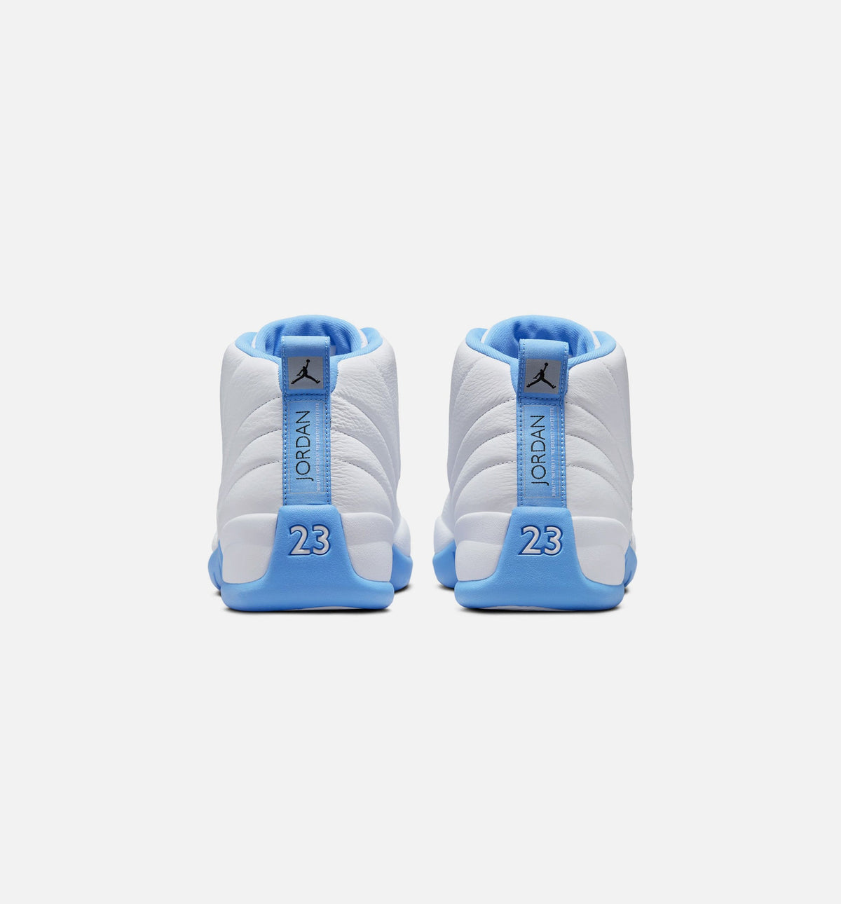 Air Jordan 12 Retro White and University Blue – Men's Lifestyle Sneaker (White / University Blue / Metallic Silver)