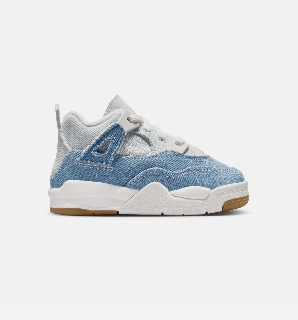 Air Jordan 4 Retro Worn Blue – Infant & Toddler Lifestyle Sneaker (Sail / Worn Blue / Metallic Gold)