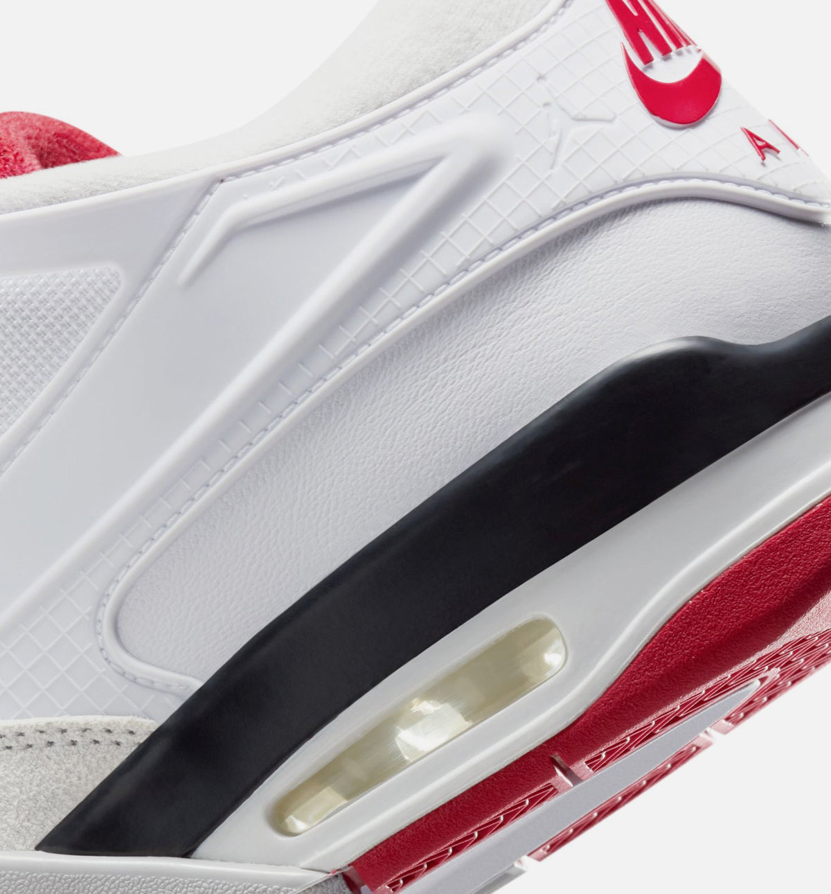 Air Jordan 4 RM – Men's Lifestyle Sneaker (White / Black / Neutral Grey / Varsity Red)