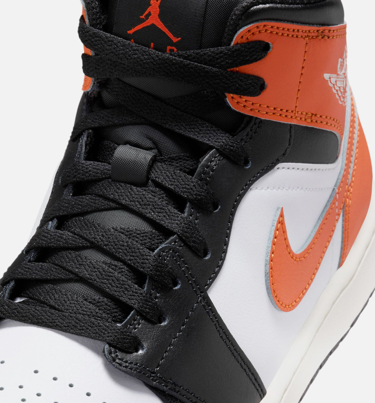 Air Jordan 1 Mid – Men's Lifestyle Sneaker (Starfish / White / Sail / Black)
