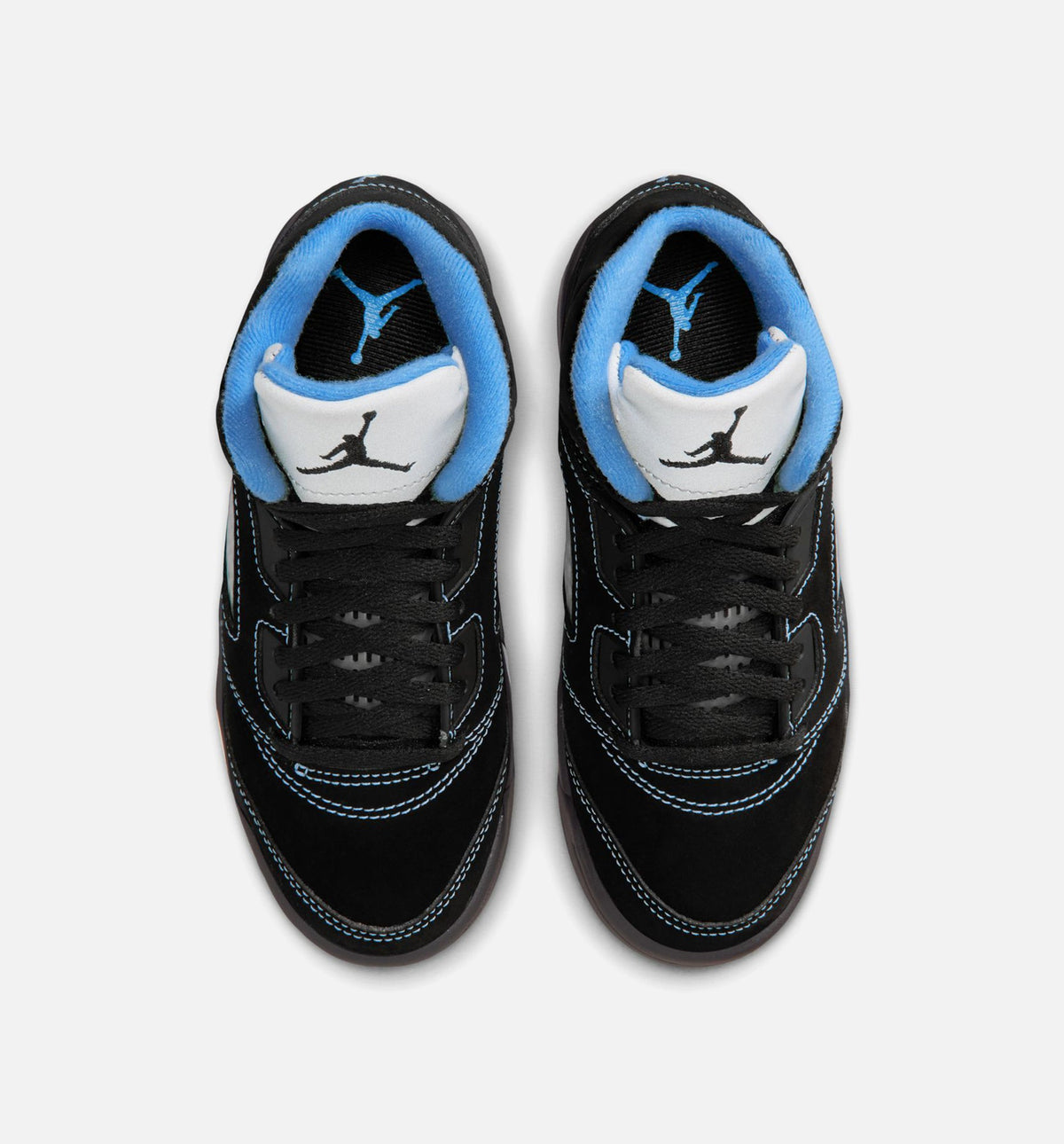 Air Jordan 5 Retro Black Carolina – Preschool Lifestyle Sneaker (Black / University Blue / White)