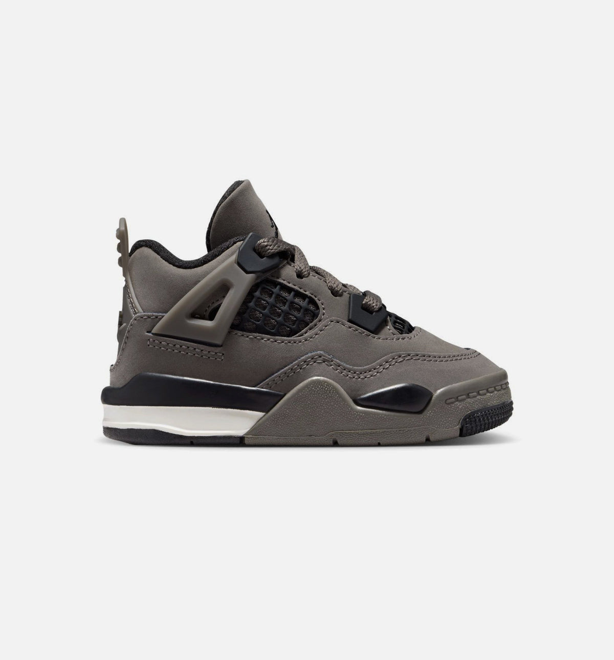 Air Jordan 4 Retro Cave Stone & Black – Infant & Toddler Lifestyle Sneaker (Cave Stone / Black / Moon Particle)