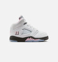 Air Jordan 5 Retro Medium Soft Pink – Infant & Toddler Lifestyle Sneaker (White / Black / Medium Soft Pink)